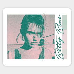 Betty Blue / / 80s Aesthetic Fan Art Design Sticker